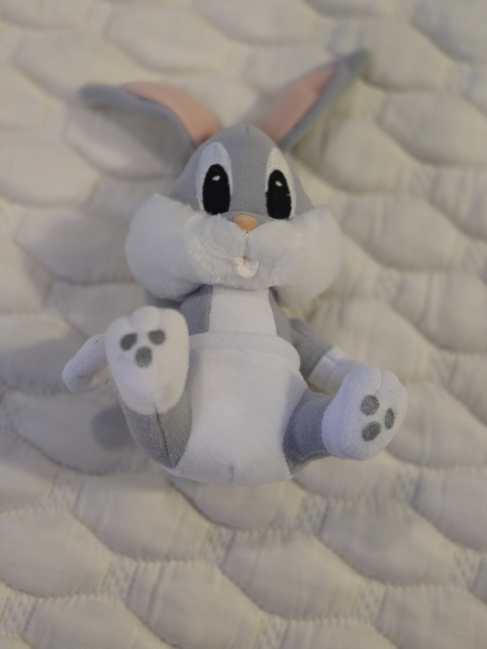 Dolly Inc. Vintage Small Plush Grey Bugs Bunny 1999 Diaper Cover Collectable